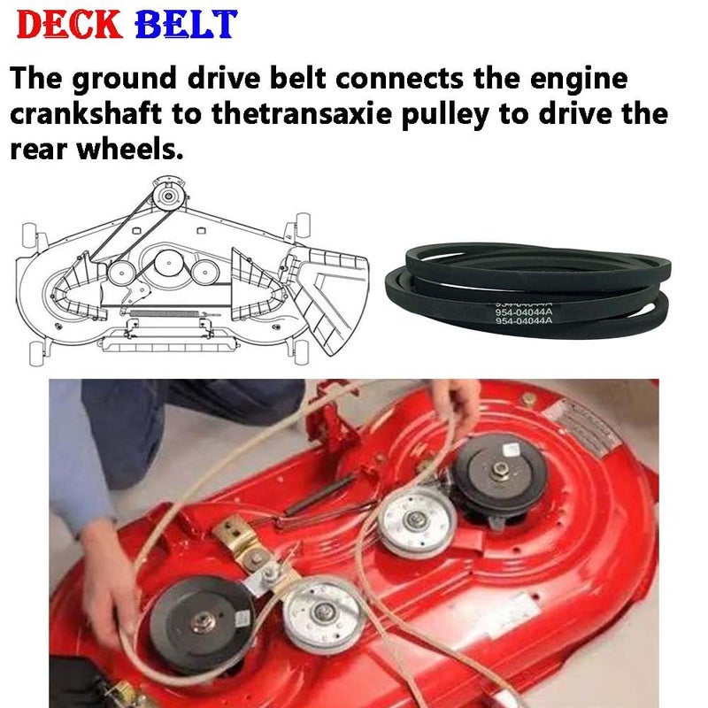 CTPOWER 954-04044A Mower Deck Belt 50" Replacement for Cub Cadet MTD Troy-Bilt 954-04044 754-04044A 954-04044A RZT RZT22 RZT50 ZT-22 ZT50 ZT-50 ZT-50 17BK2ACP ZT-5000 ZT-L7000 / Aramid Cord /134 inches - Image 5